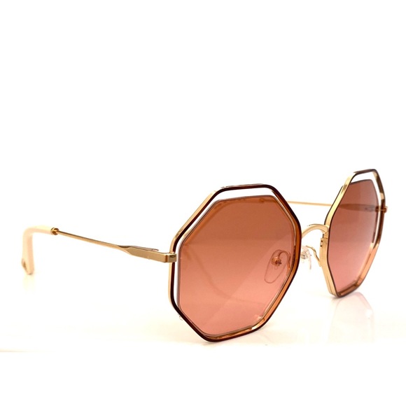 Chloe Octaginal Geo Brick Rose sunglasses - Picture 4 of 9